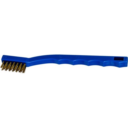 PFERD 3x7 Welders Toothbrush - Brass Wire, Polypro Block 85061